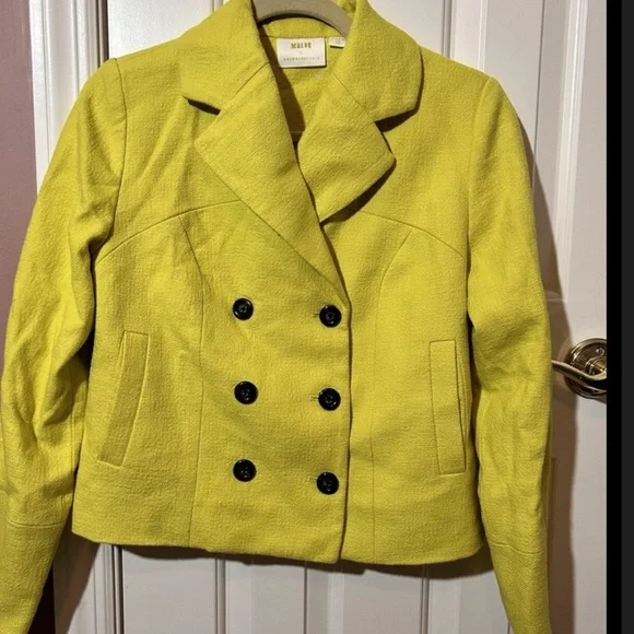 Maeve/ anthropology
 Yellow Blazer size Large - Picture 2 of 2